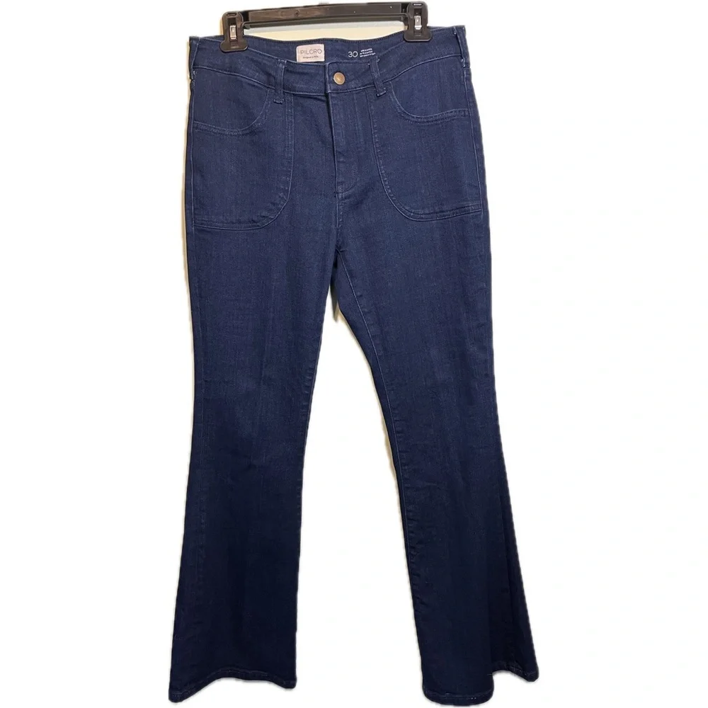 Pilcro - Anthropologie - The Icon - Flare Mid Rise Jean - Picture 4 of 6